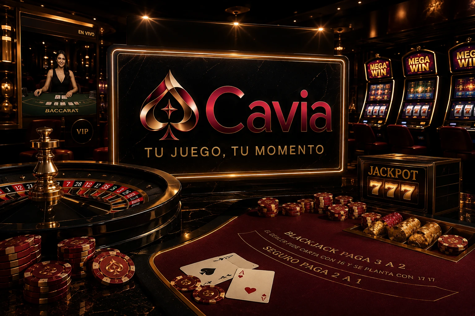 Entrada al lobby de casino