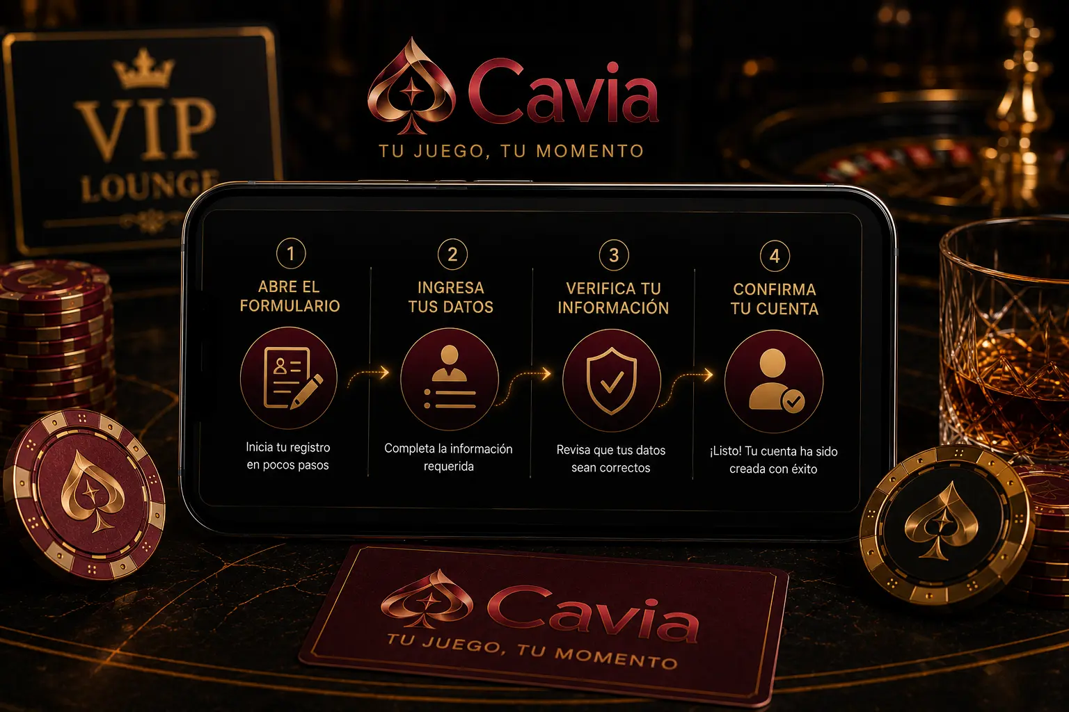 Pasos para crear la cuenta